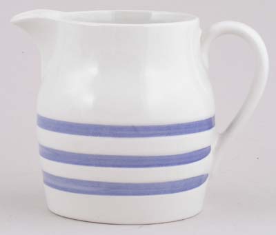 Jug or Pitcher Hooped Churn Pale Blue